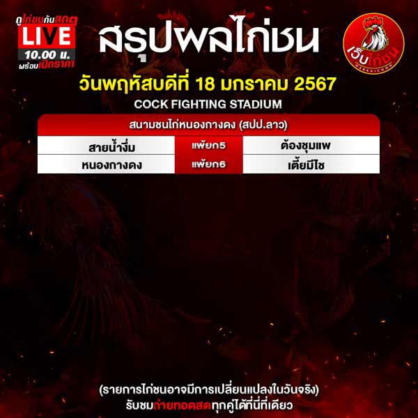 ทีเด็ดไก่ชน 18167